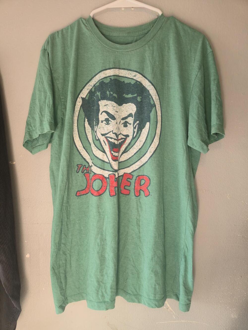 The Joker DC COMICS GREEN Graphic T-Shirt MENS Size Large
